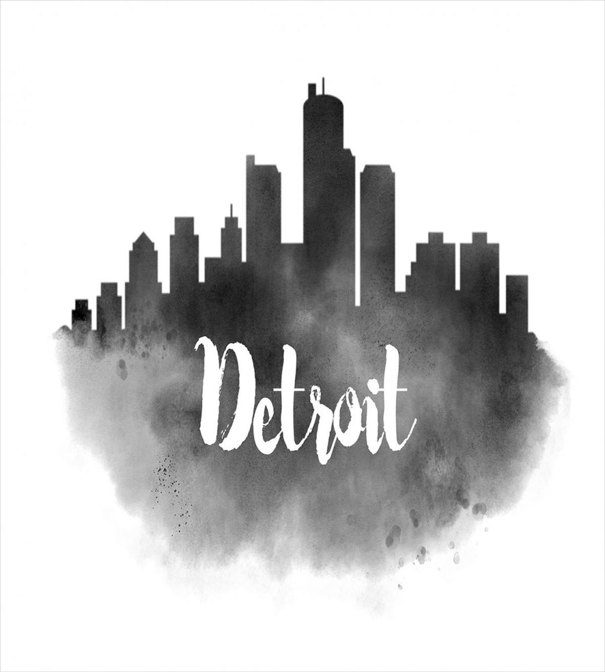 Black Smoky Cityscape — Pattern