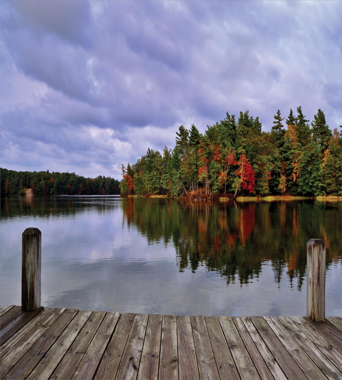 Wooden Dock Fall Splendor — Pattern