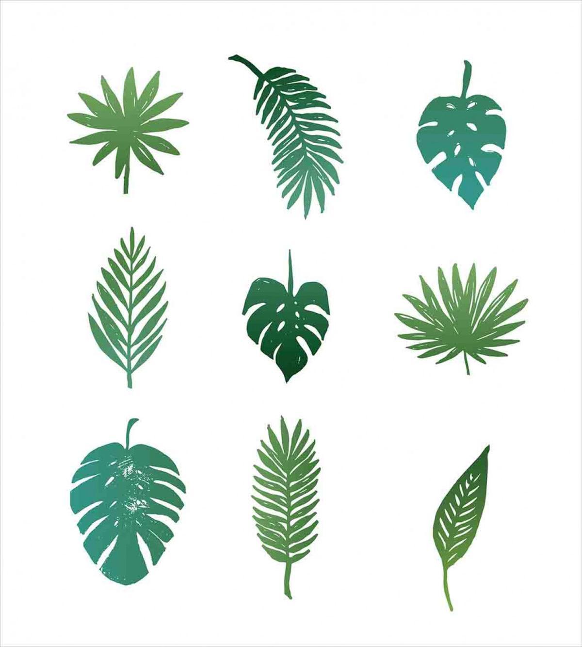 Tropical Tree Foliage — Pattern