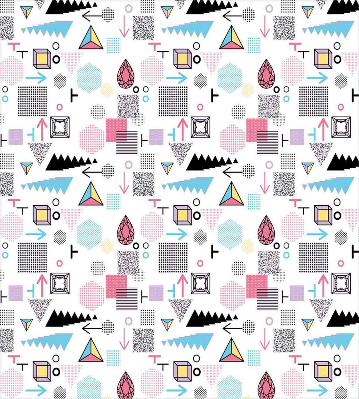Memphis Cubes Arrows — Pattern
