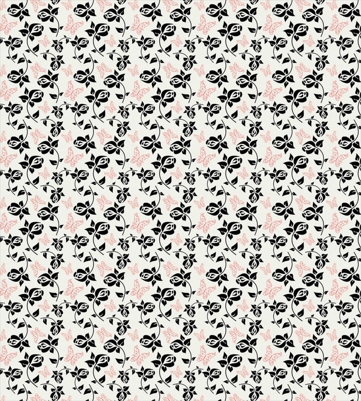 Roses and Butterflies Art — Pattern