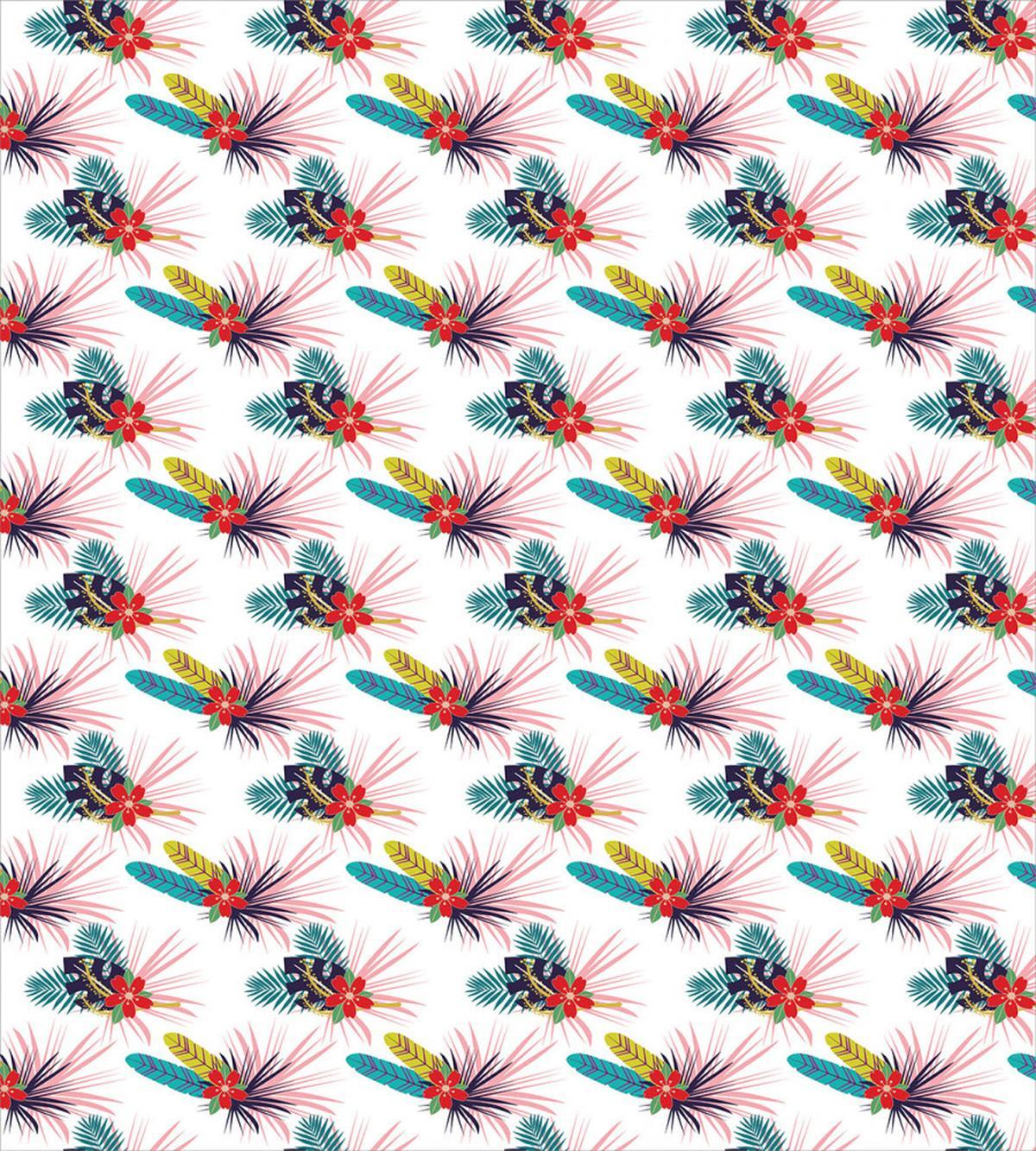 Tropical Leaves Wild Flower — Pattern