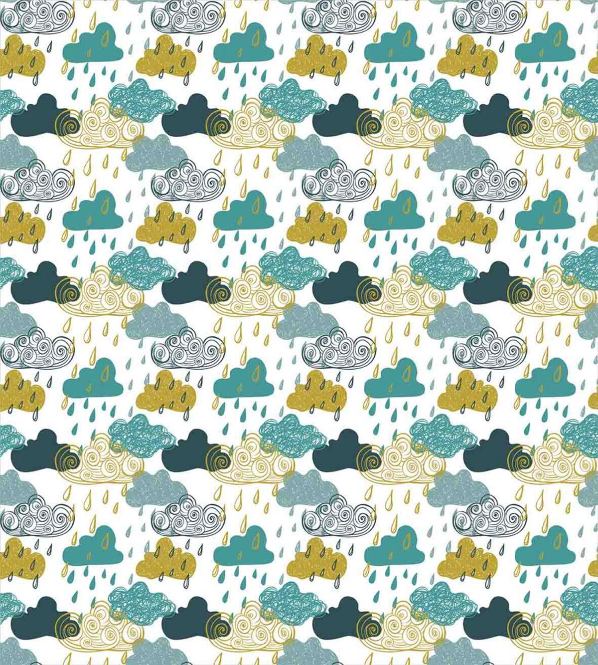 Rainy Clouds Grunge — Pattern