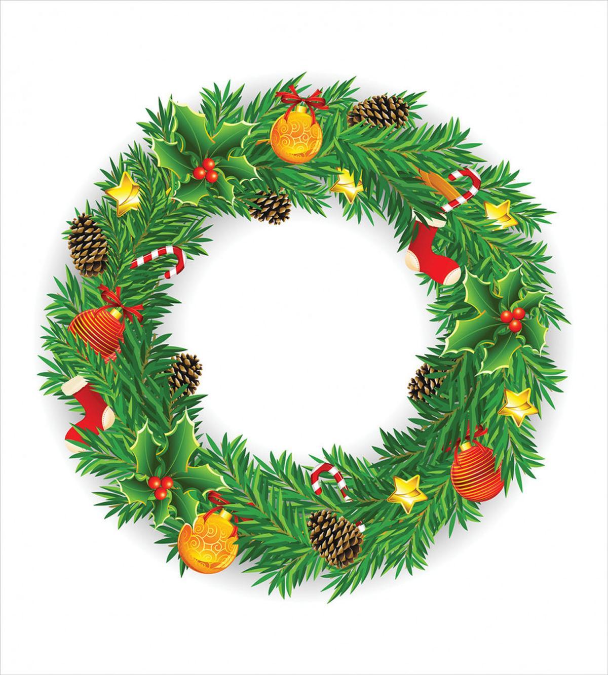 Evergreen Wreath Art — Pattern