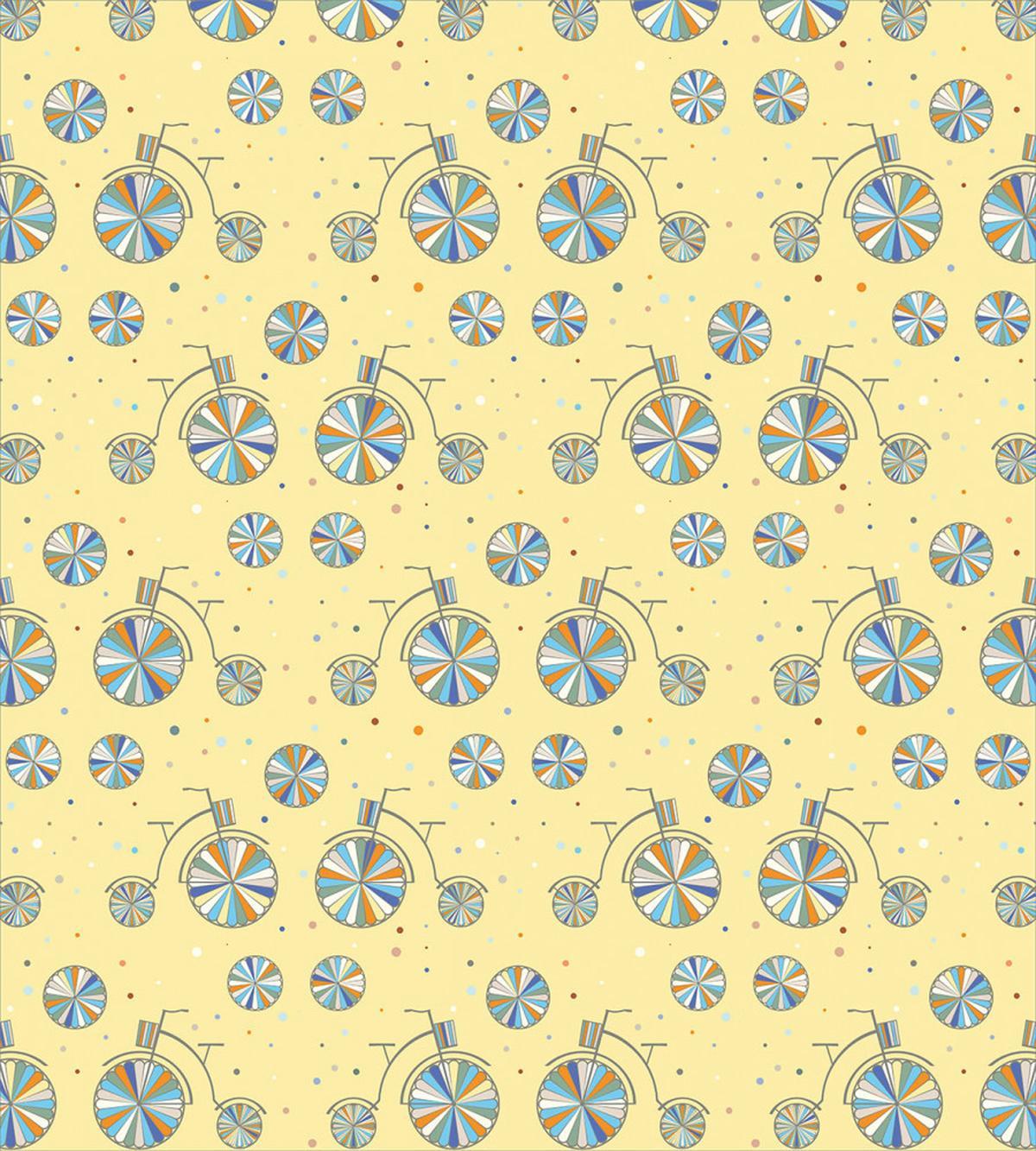 Bicycles with Colorful Wheels — Pattern
