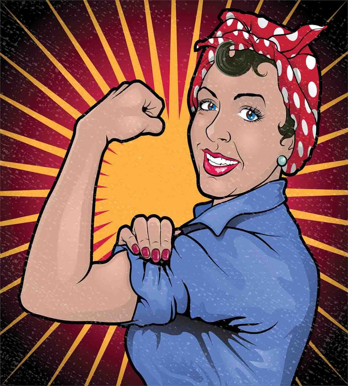 Retro Powerful Woman — Pattern