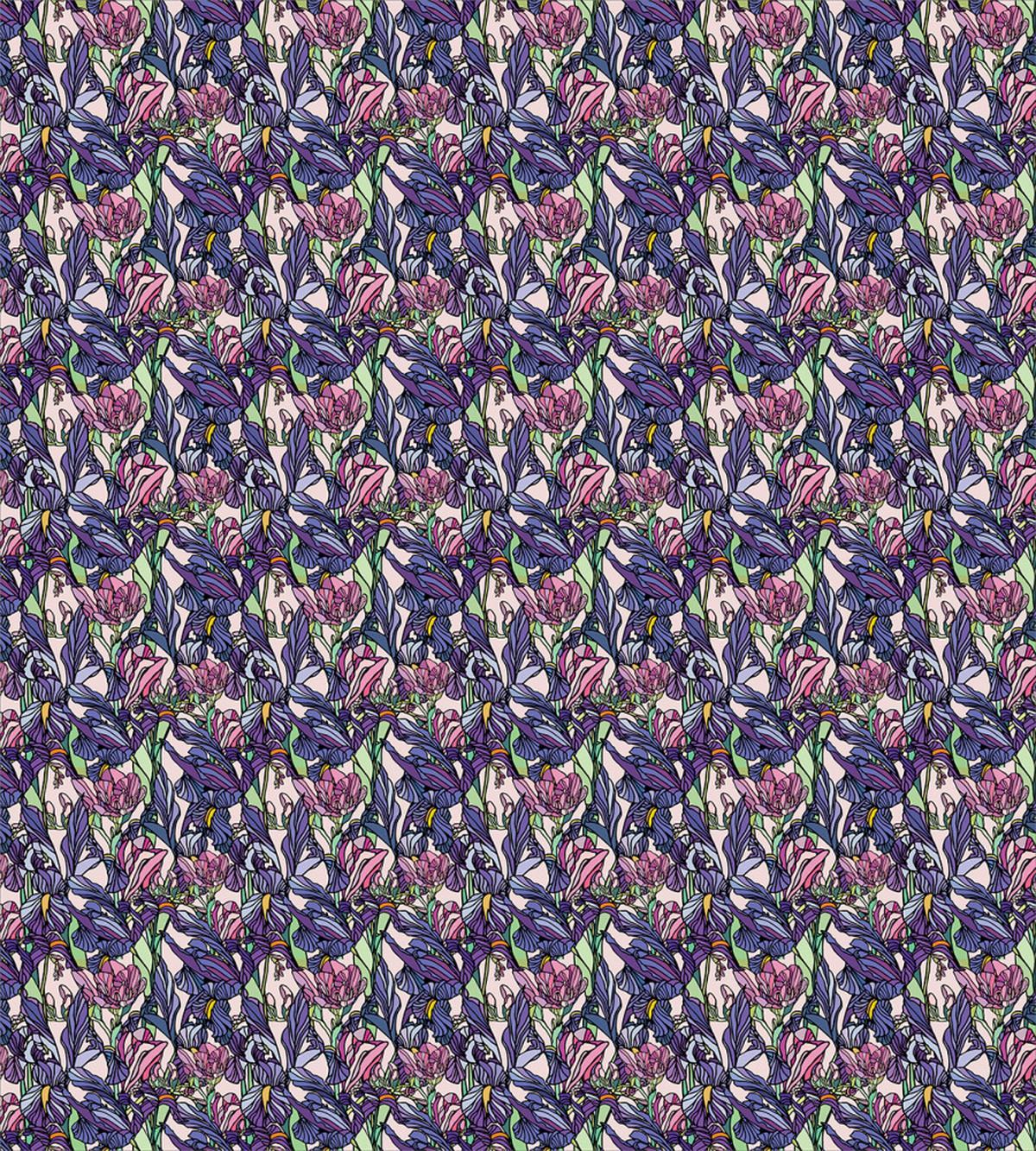 Narcissus Iris Bloom — Pattern