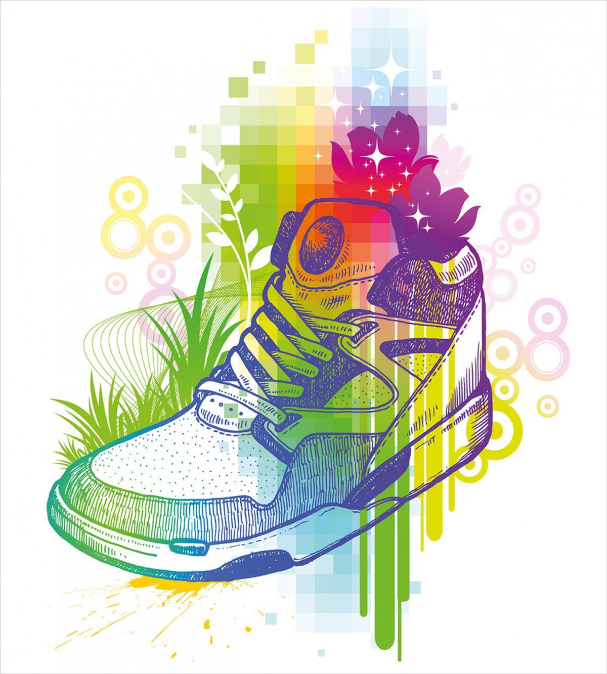 Magic Boot and Flowers — Pattern