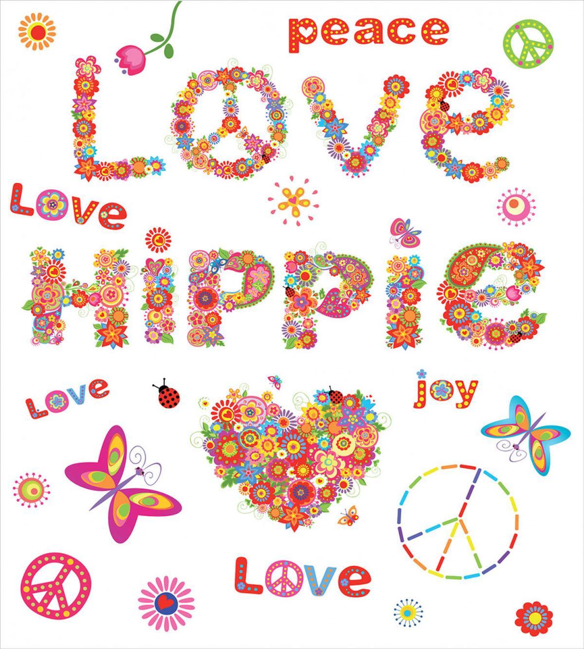 Love Hippie Vivid Floral — Pattern