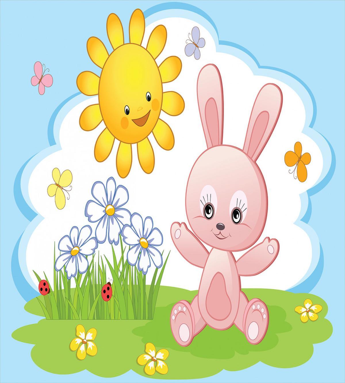 Rabbit in Garden — Pattern