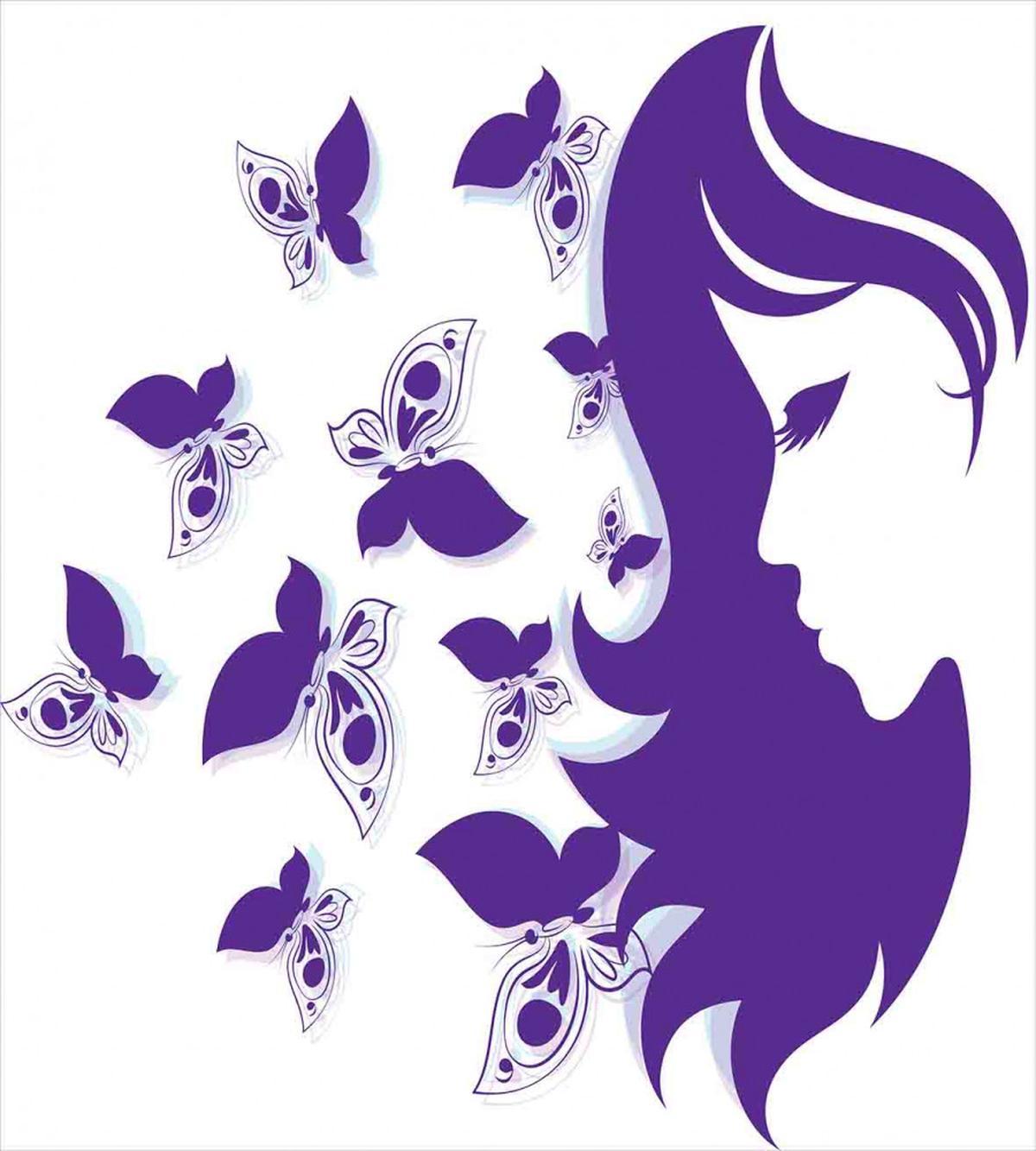 Butterflies and a Lady — Pattern