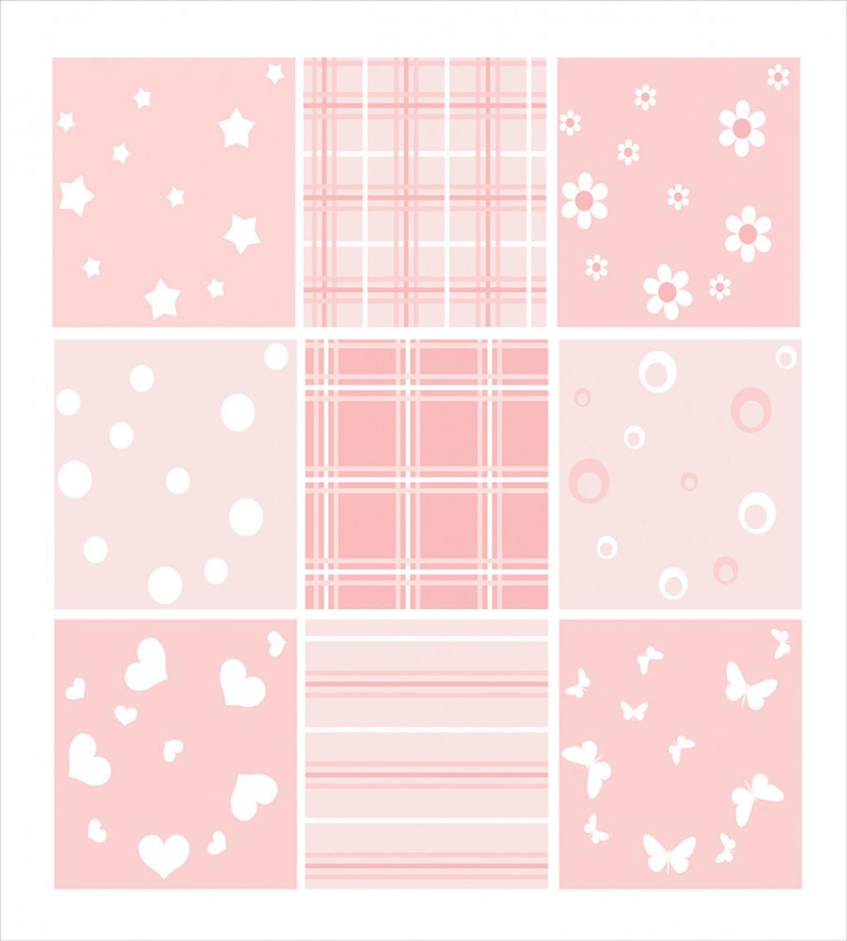 Squares Stars Hearts — Pattern
