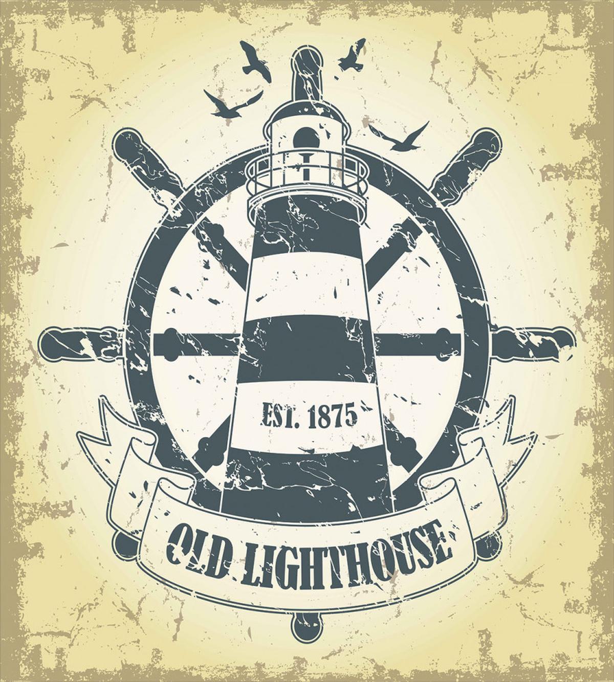 Ship Helm Wheel Retro — Pattern