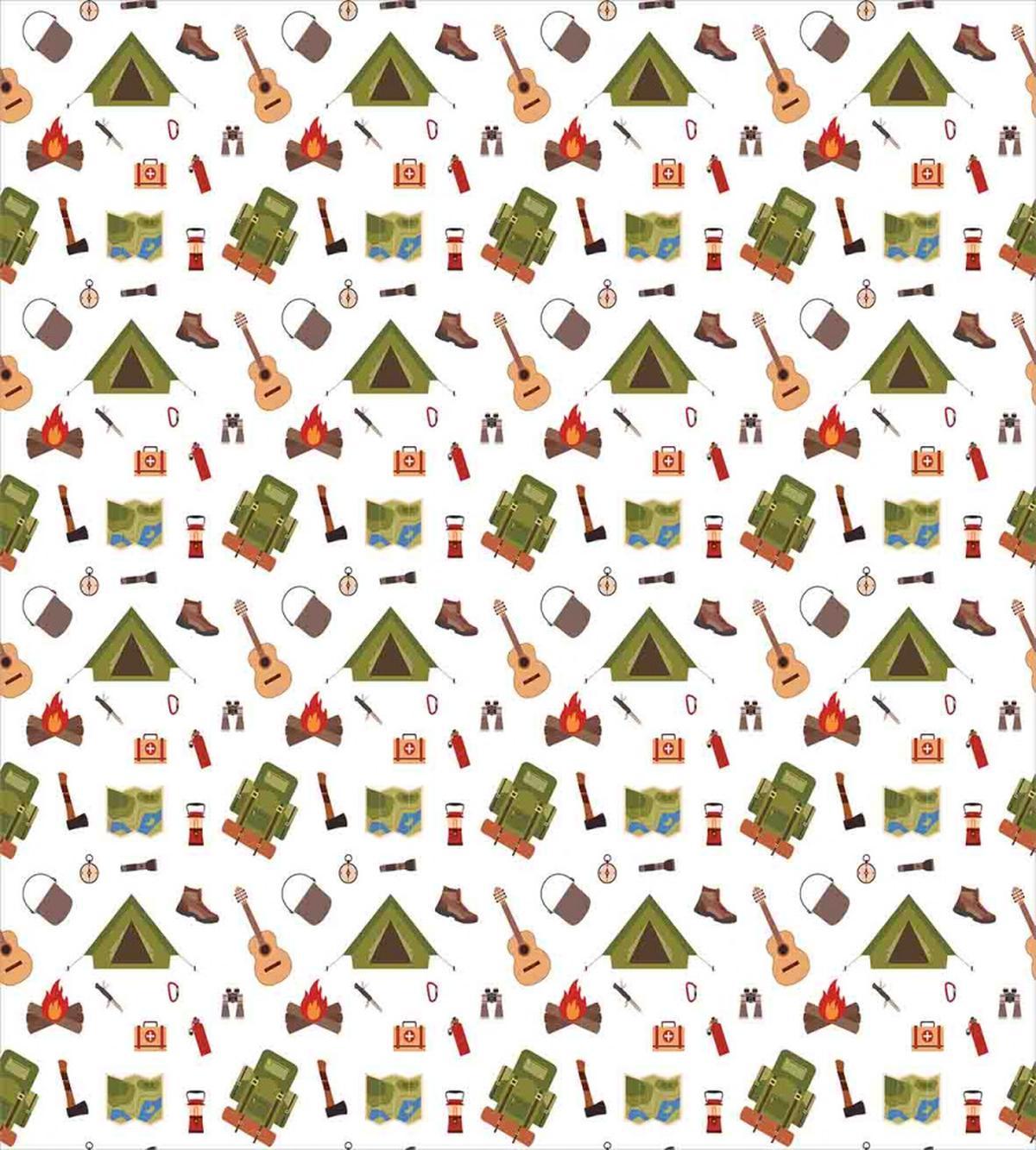 Campfire with Map Lantern — Pattern