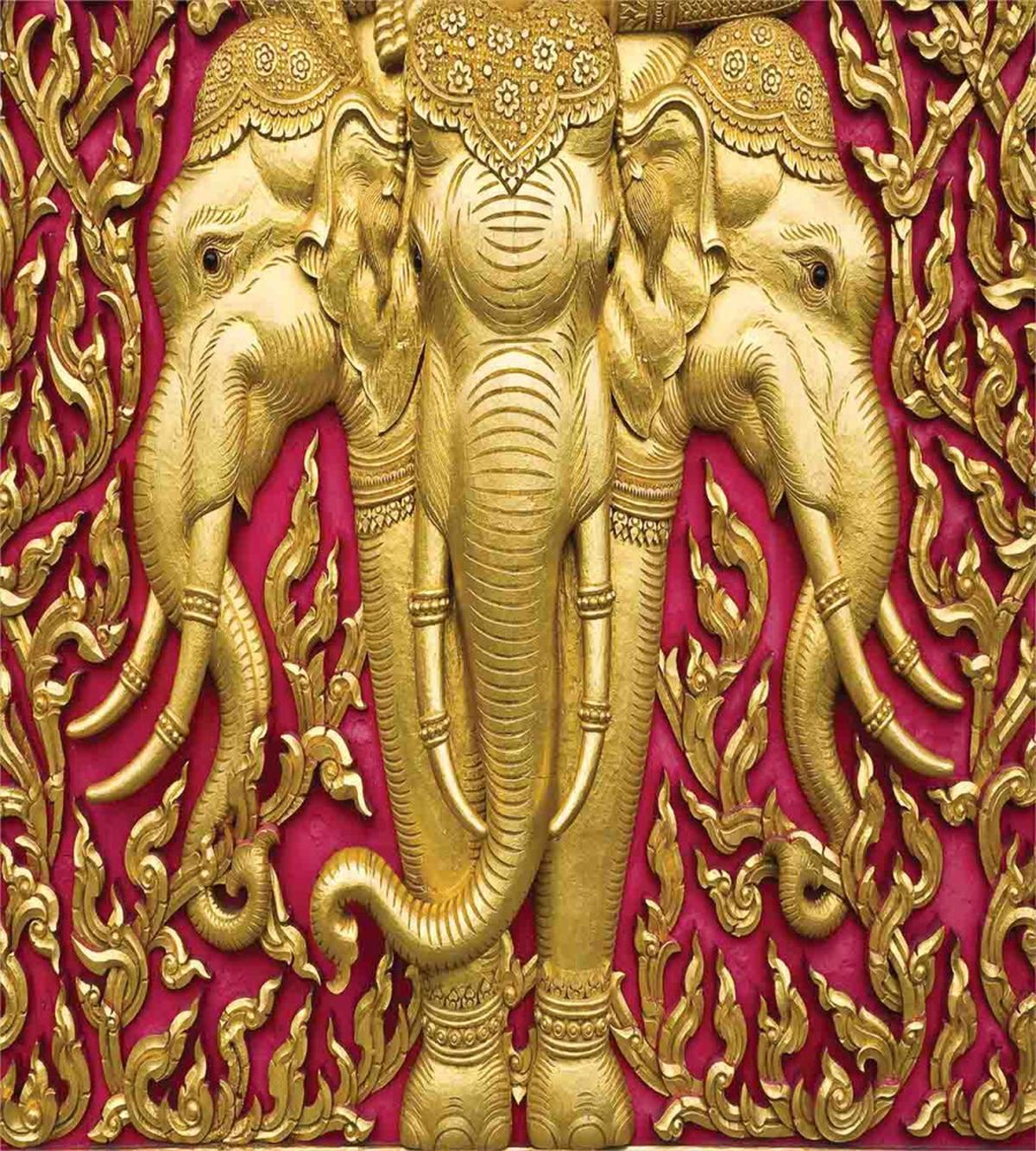 Thai Art Building Door — Pattern