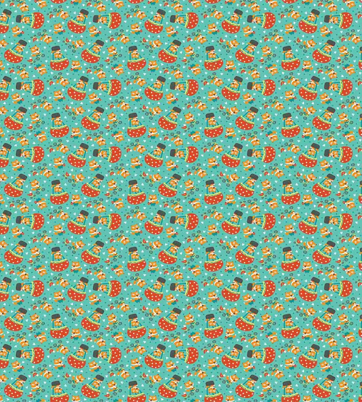Fox and Hen Bicycle — Pattern