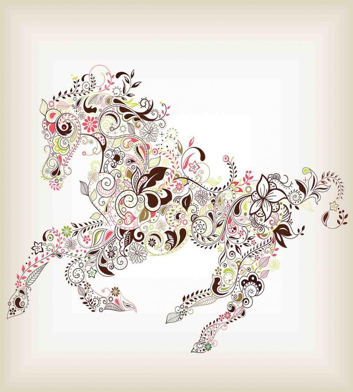 Floral Horse Paisley — Pattern