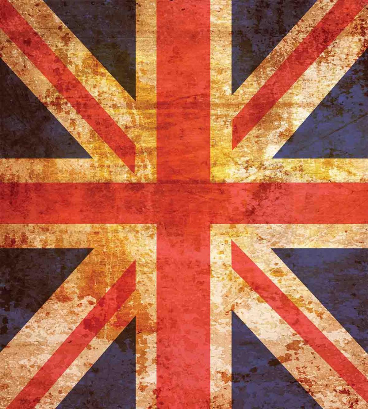 Union Jack Motif Grunge — Pattern