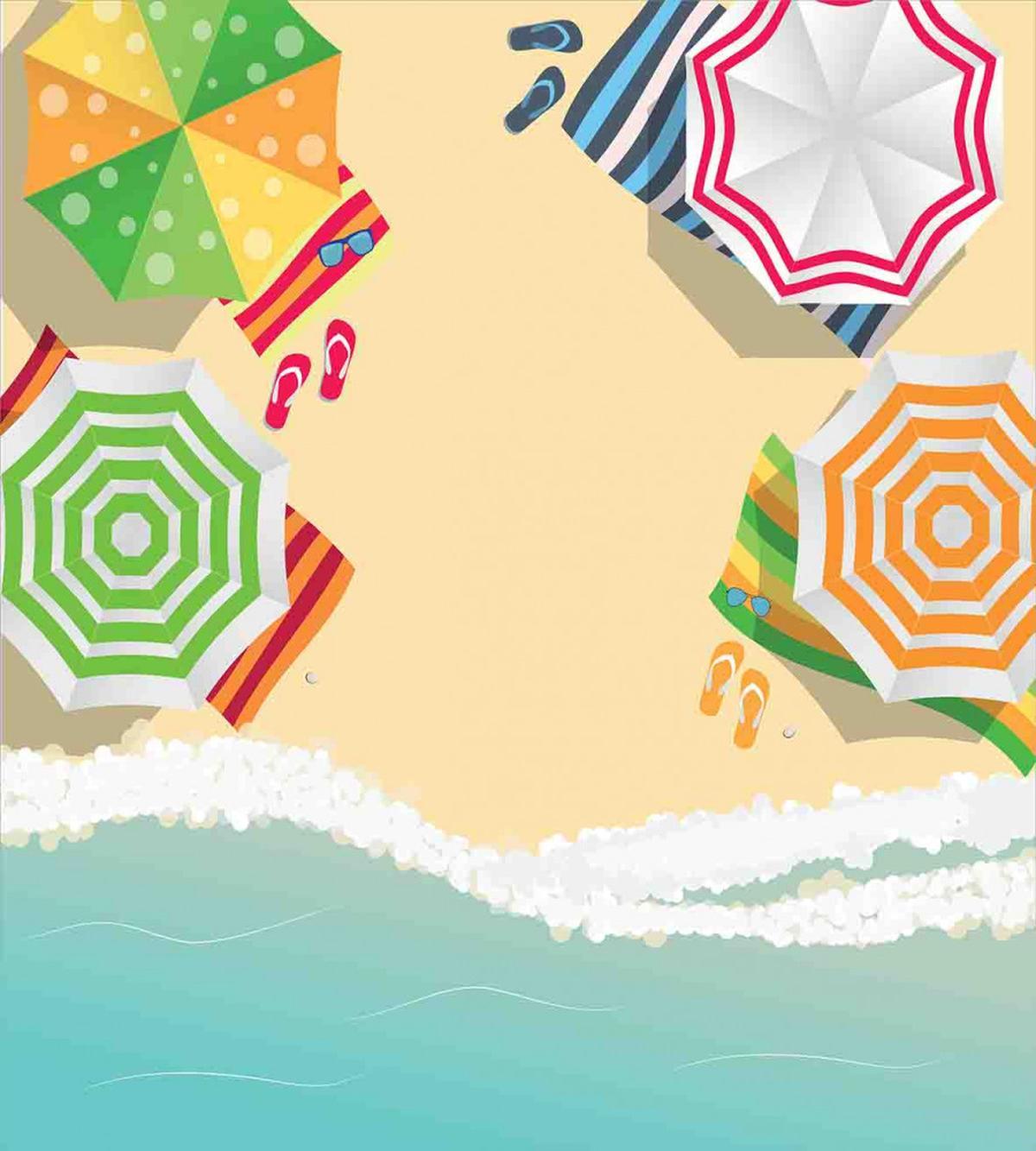 Sandy Beach Umbrellas — Pattern
