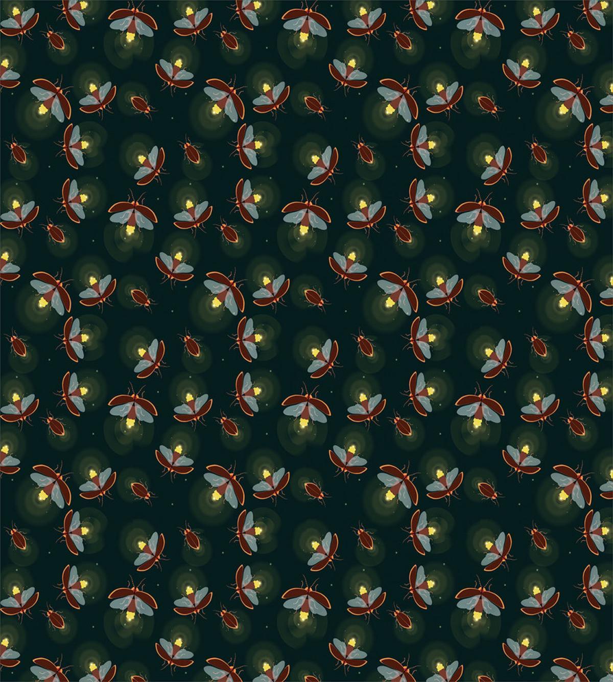 Night at Woodland Insects — Pattern