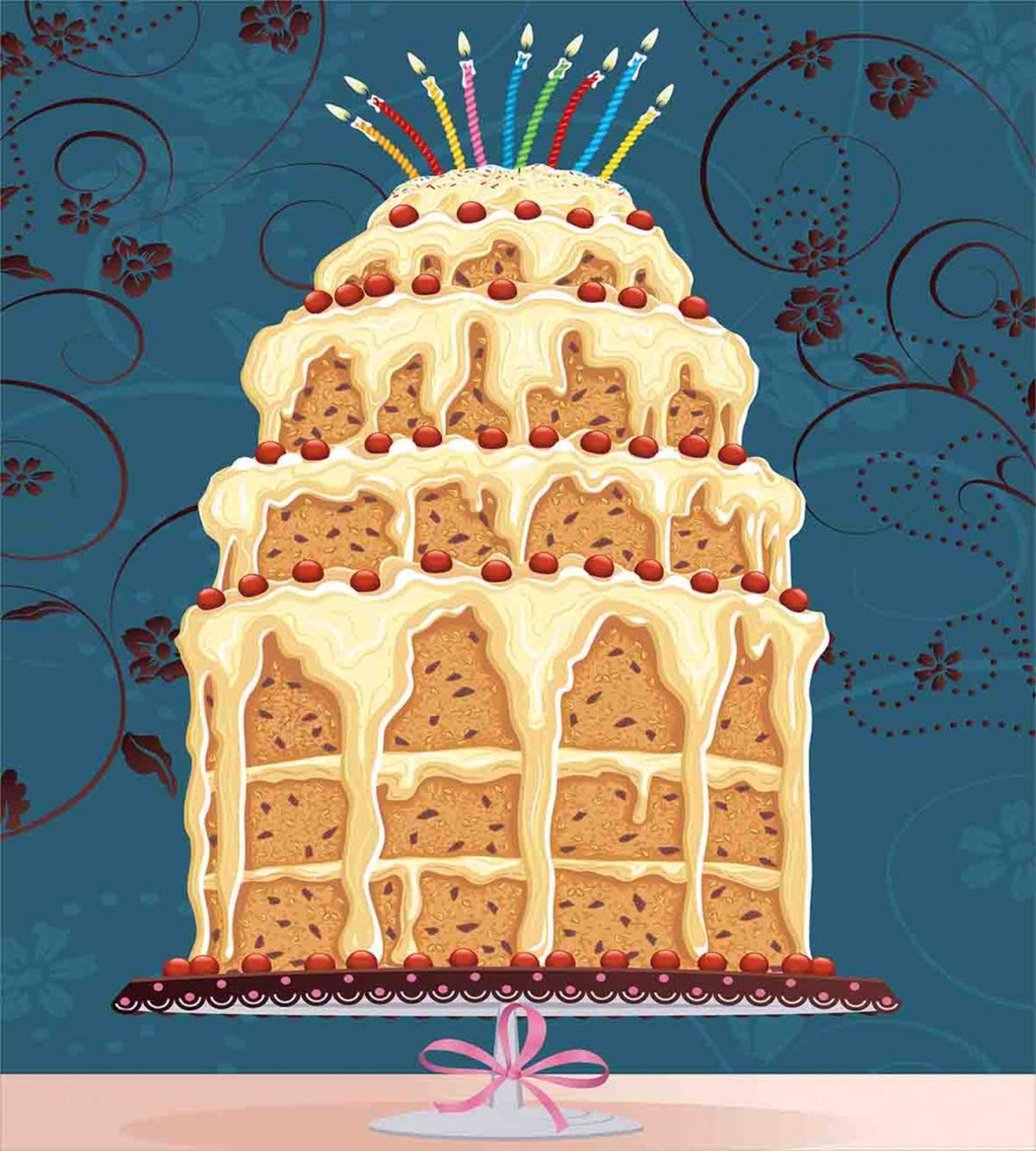 Crumb Coated Party Cake — Pattern