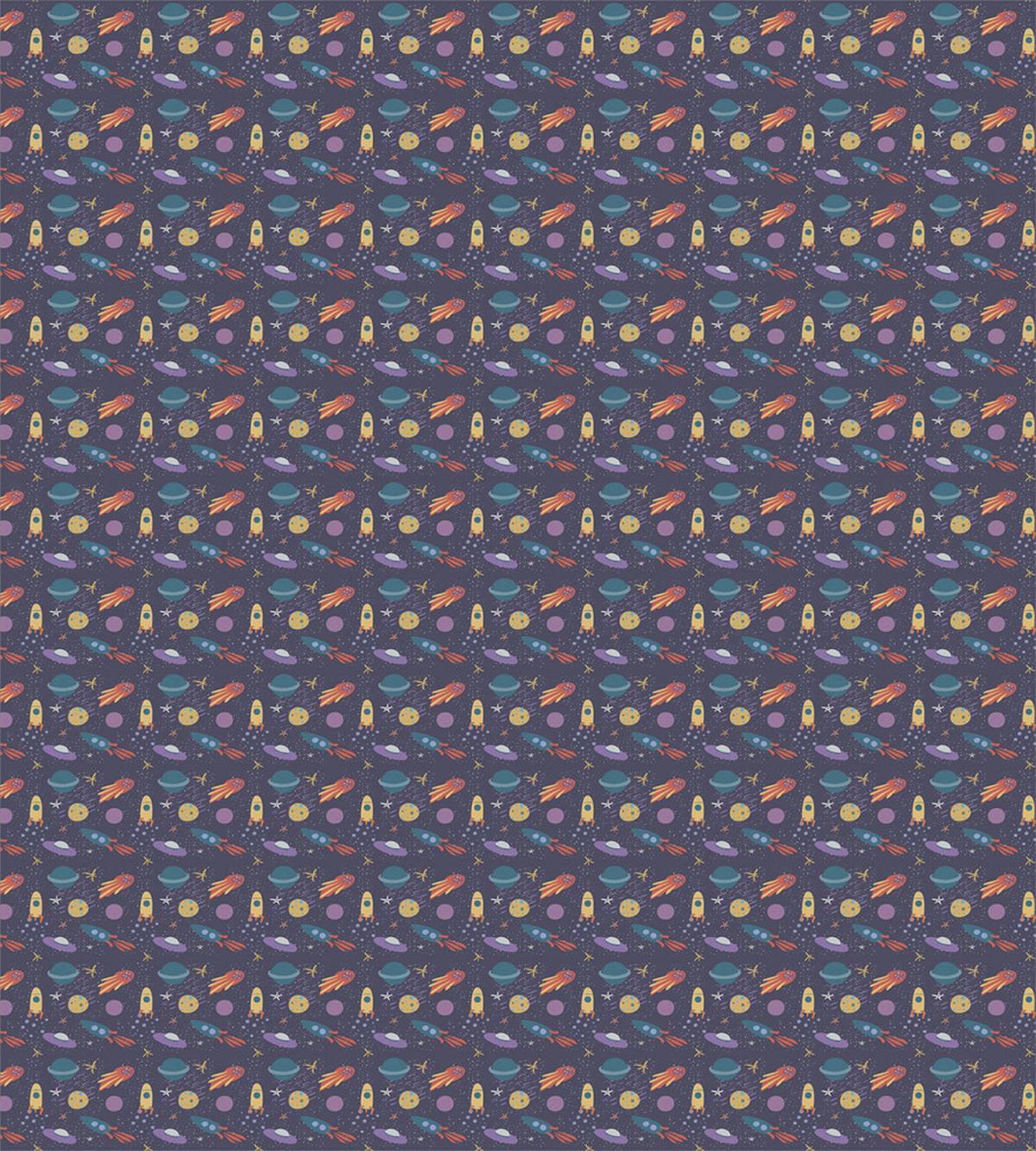 Rockets and Stars Pastel Hues — Pattern