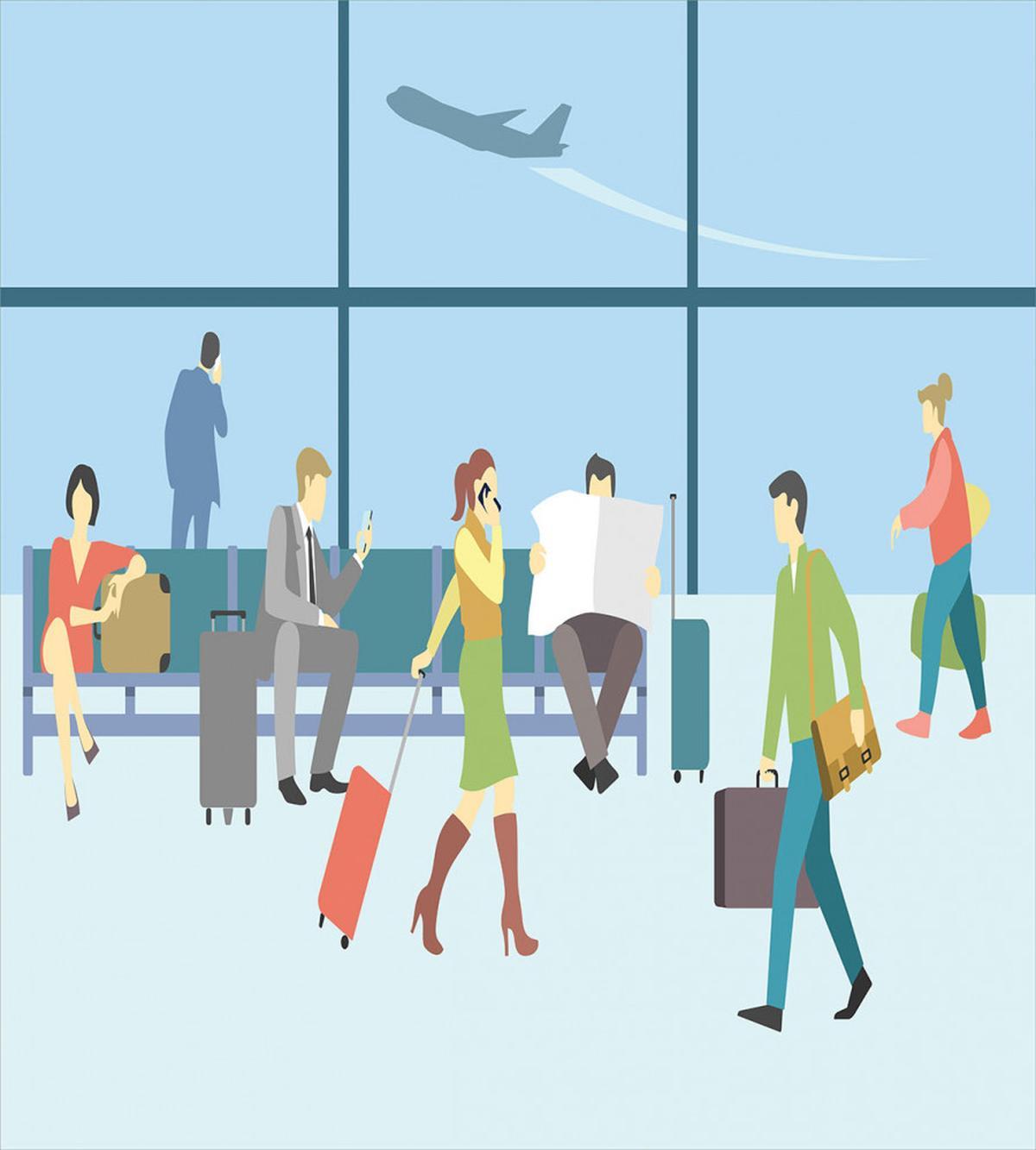 Waiting Lounge at Terminal — Pattern