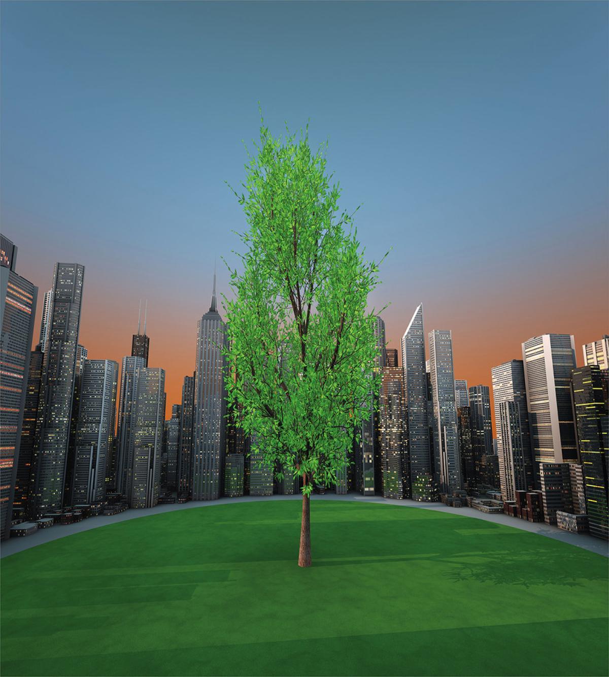 Cityscape Modern Garden — Pattern