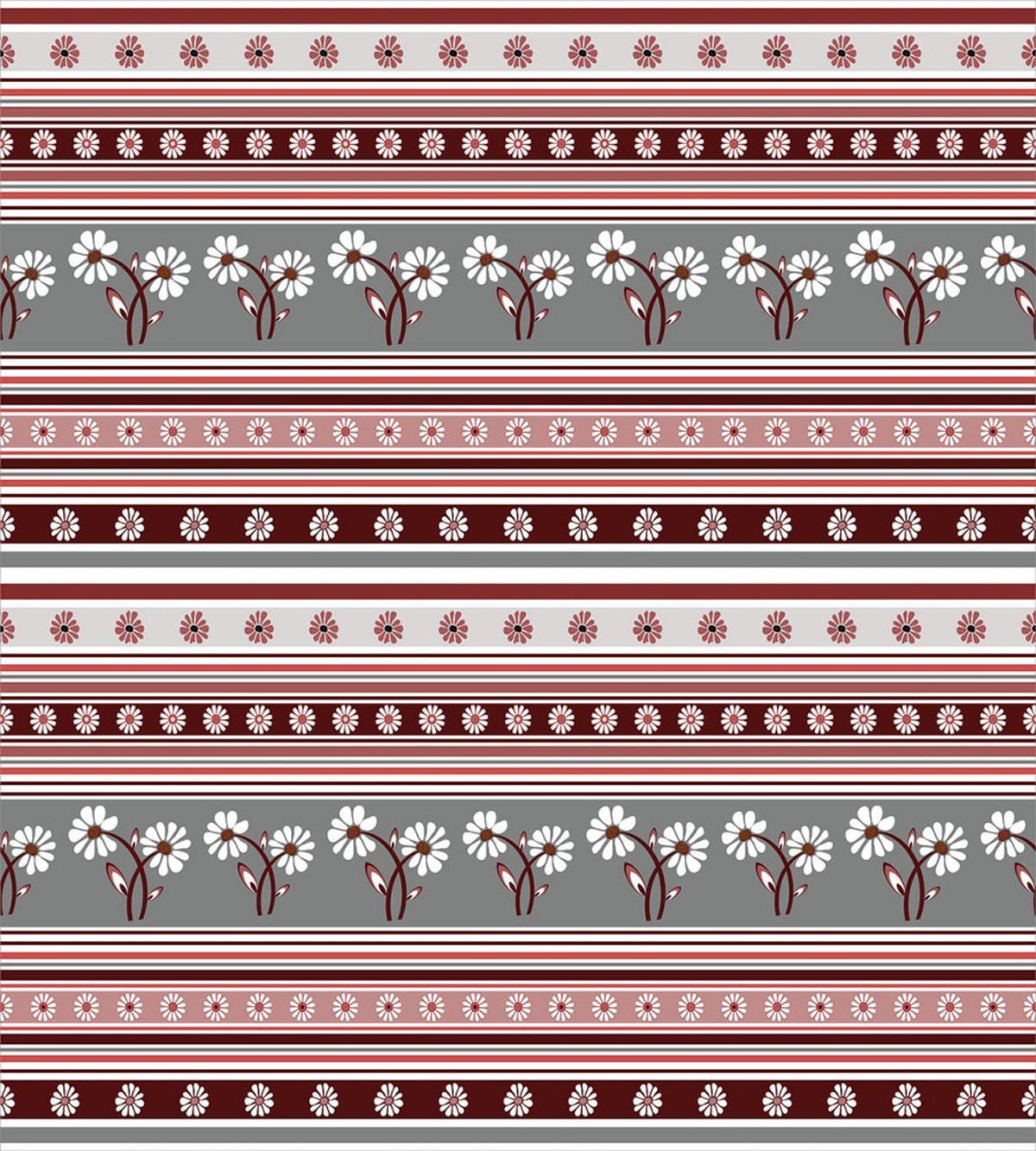 Spring Flowers Stripes — Pattern