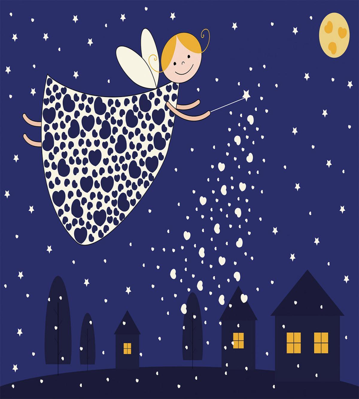 Girls Kids Cartoon Fairy — Pattern