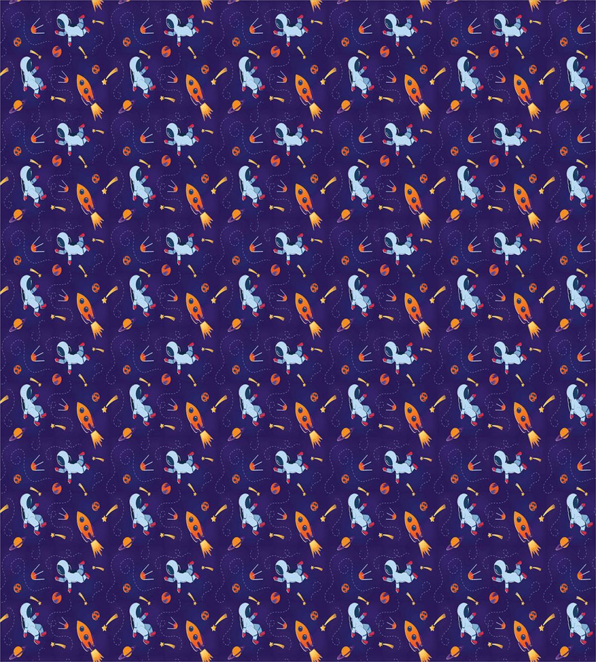 Astronauts Planets on Space — Pattern