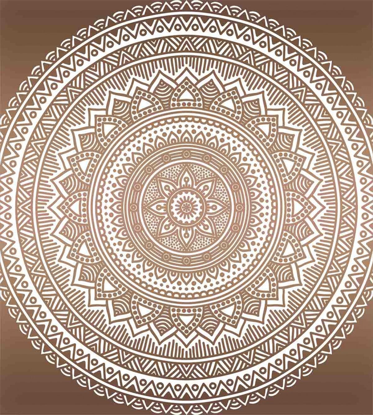 Detailed Round Flower — Pattern