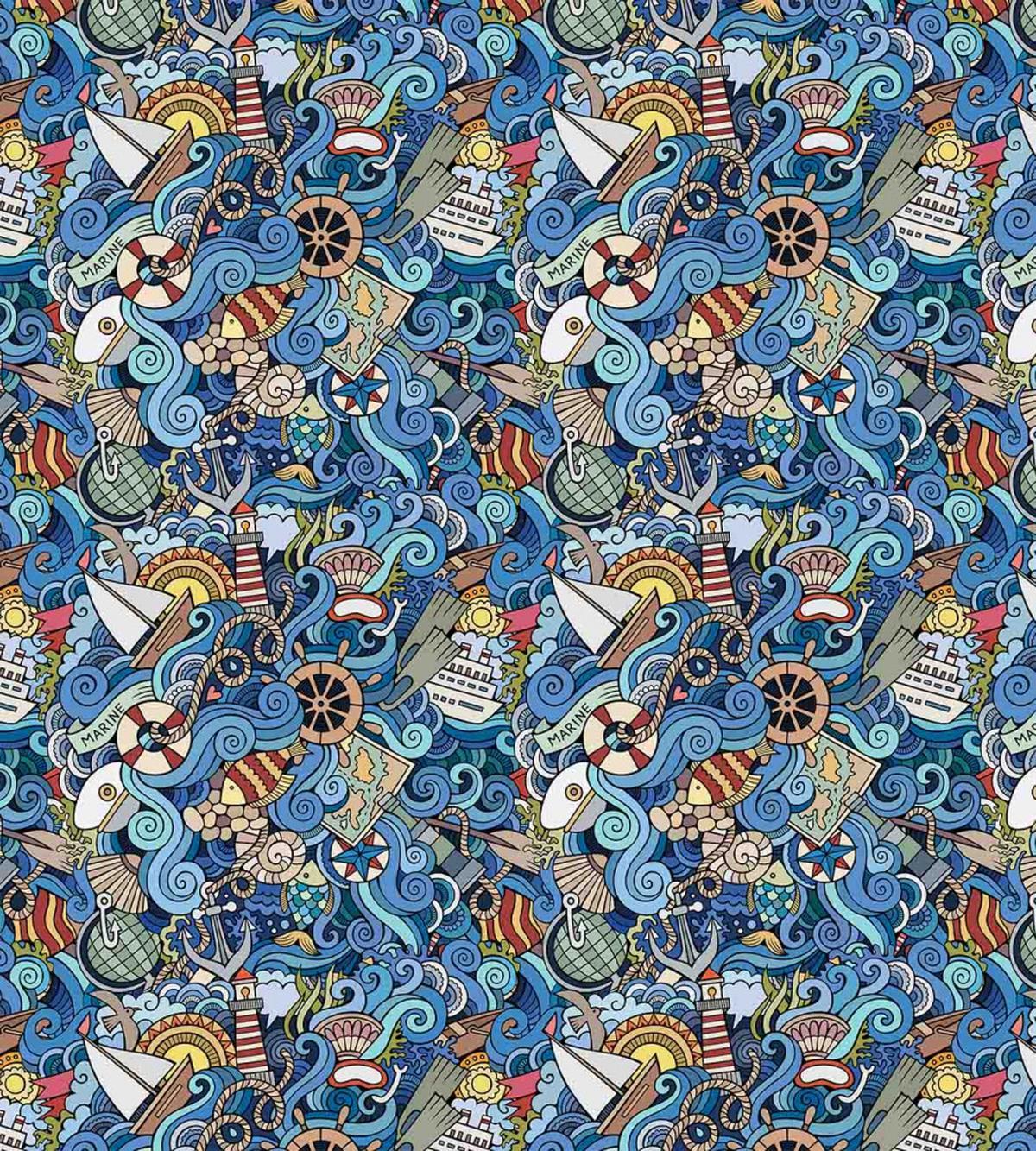 Abstract Sea Shells — Pattern
