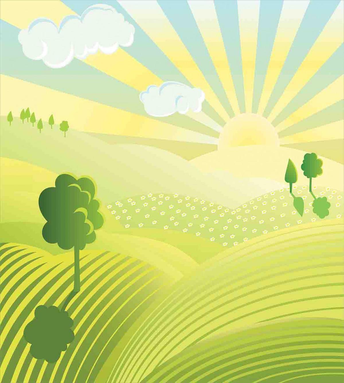 Sunshine Lightens Hills — Pattern