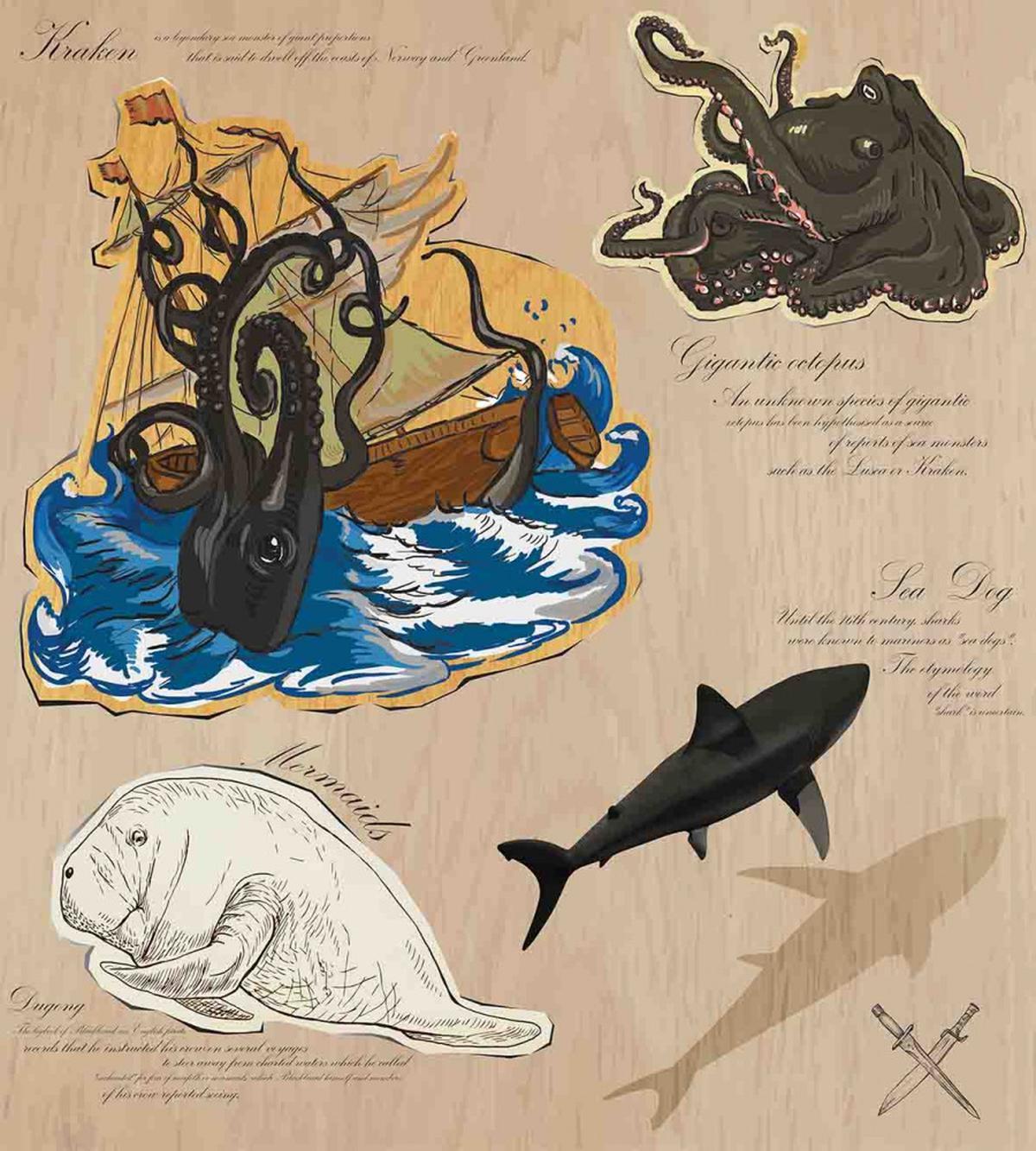 Sea Monsters Pirate — Pattern