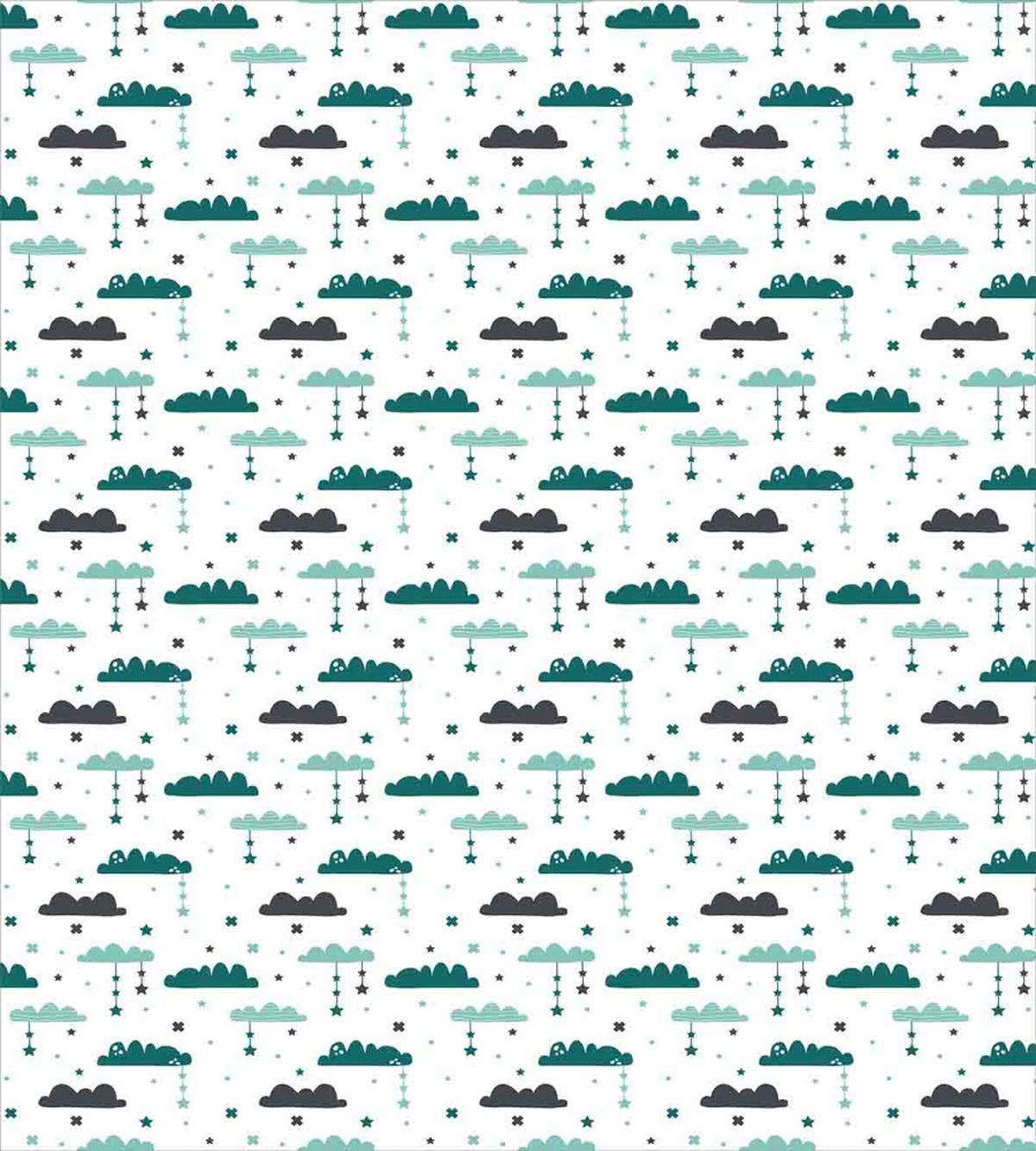 Stars Clouds Nighttime — Pattern