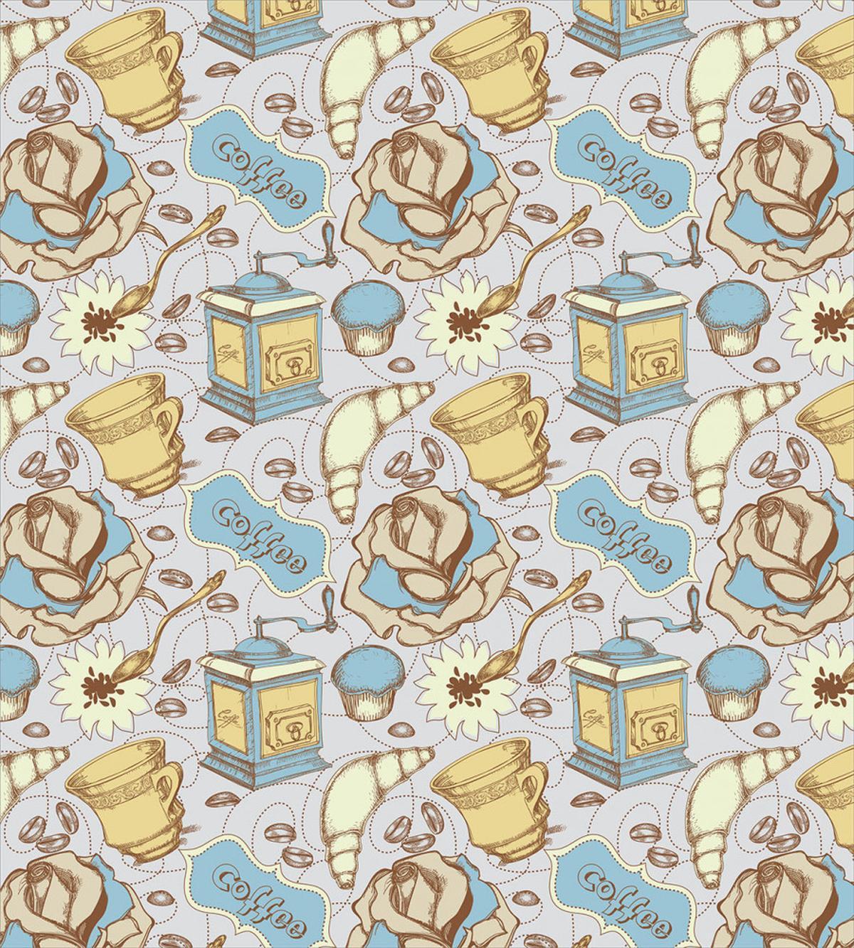 Sketchy Croissants Roses — Pattern