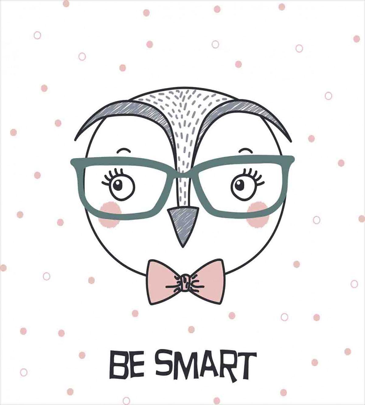 Cartoon Smart Owl Boy — Pattern
