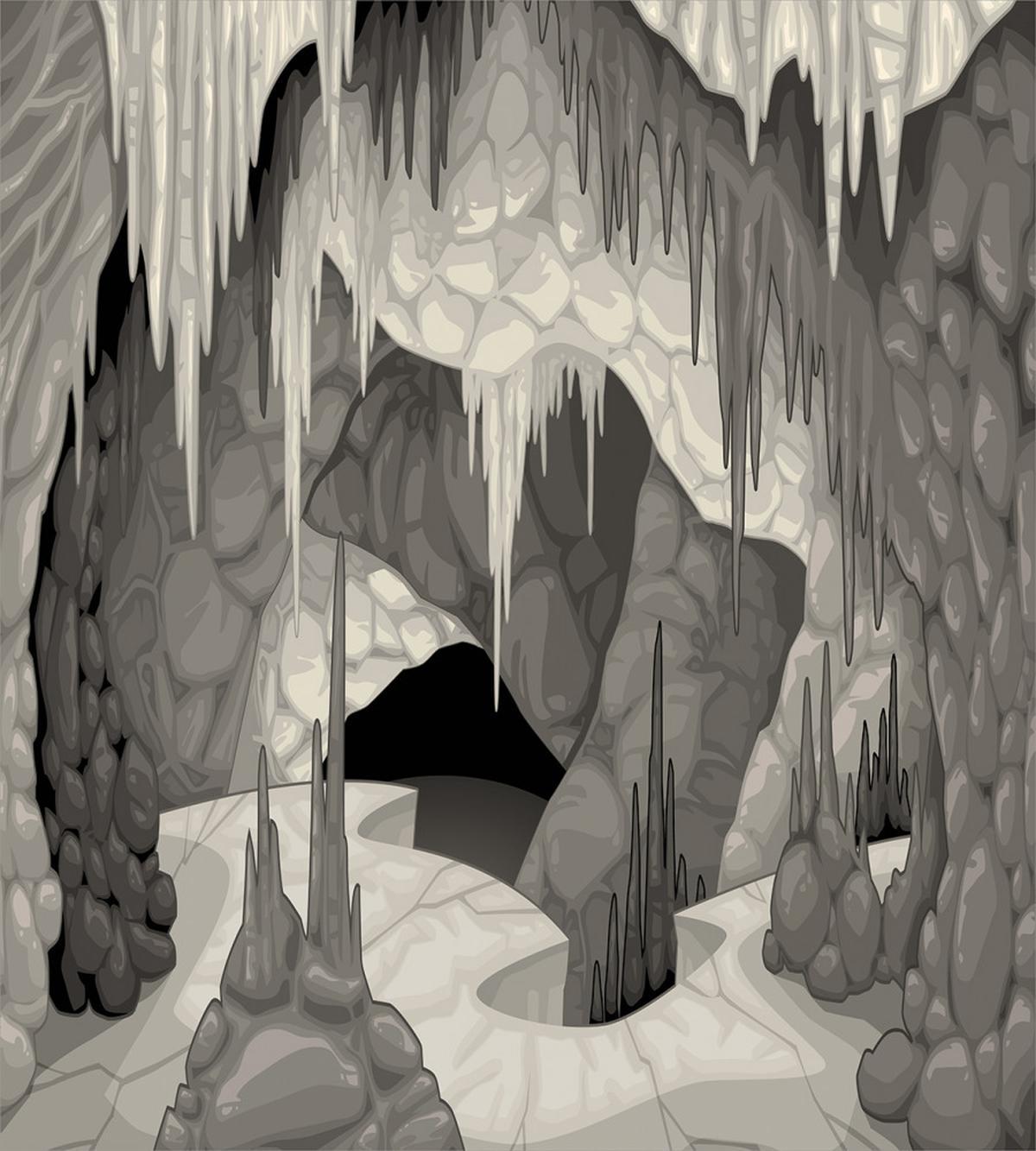 Cavern with Stalagmites — Pattern