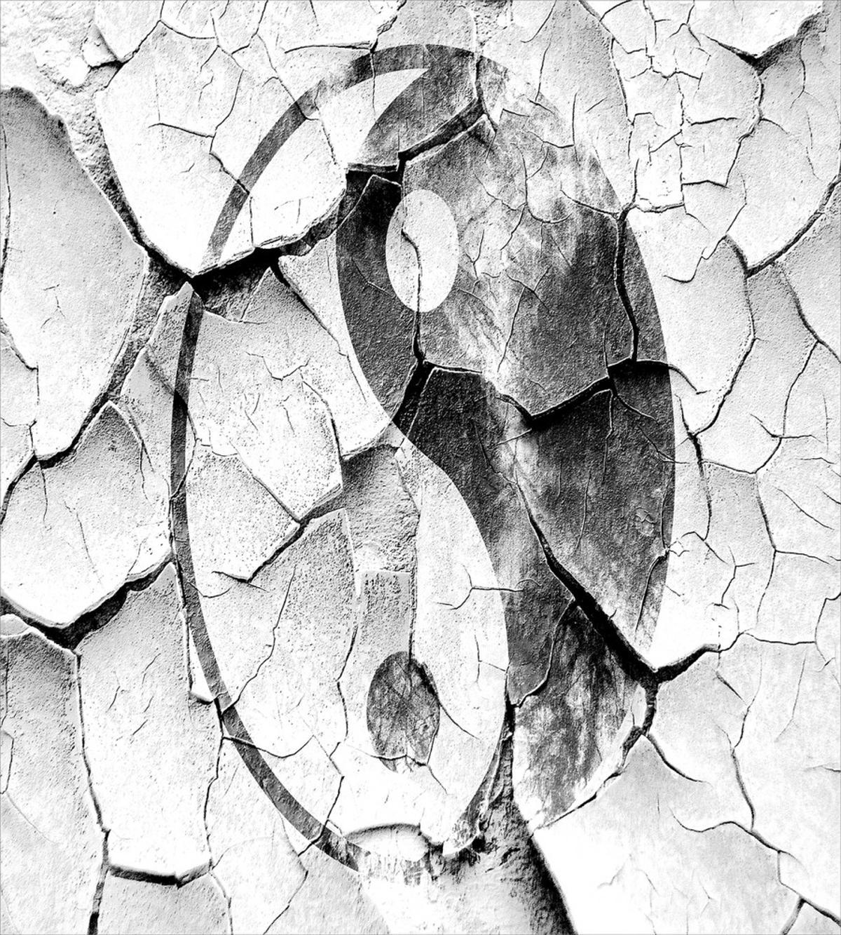 Ying Yang Grunge Display — Pattern