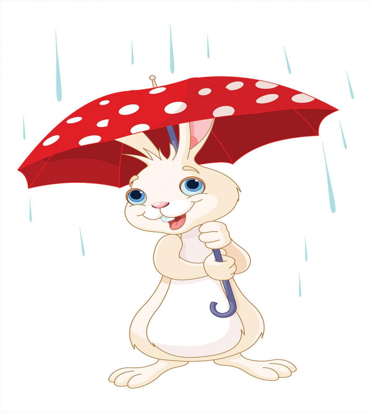 Little Animal with Umbrella — Pattern