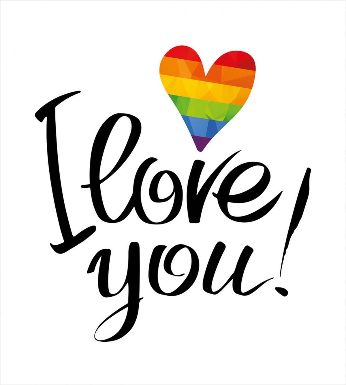 Heart Gay Couples Love — Pattern