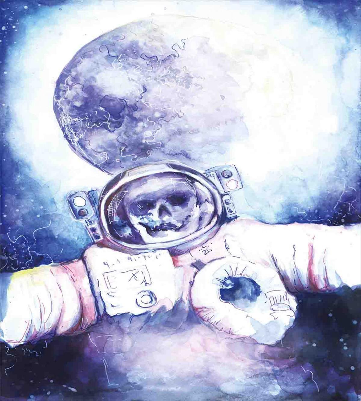 Cosmonaut Skull Space — Pattern