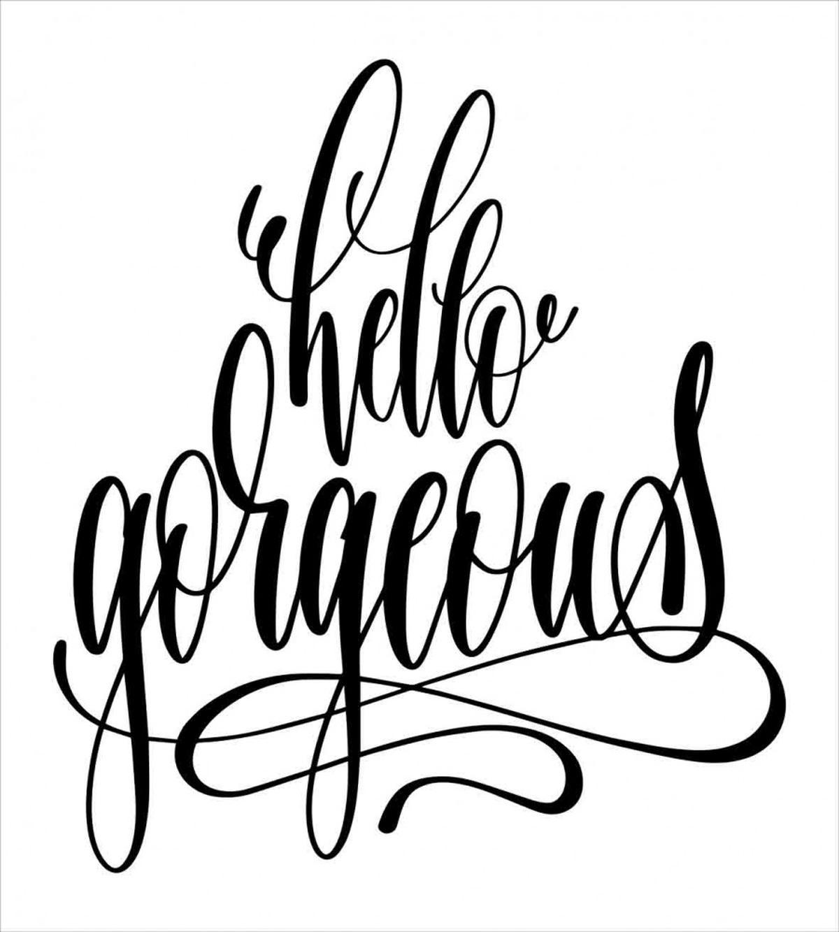 Calligraphy Font — Pattern