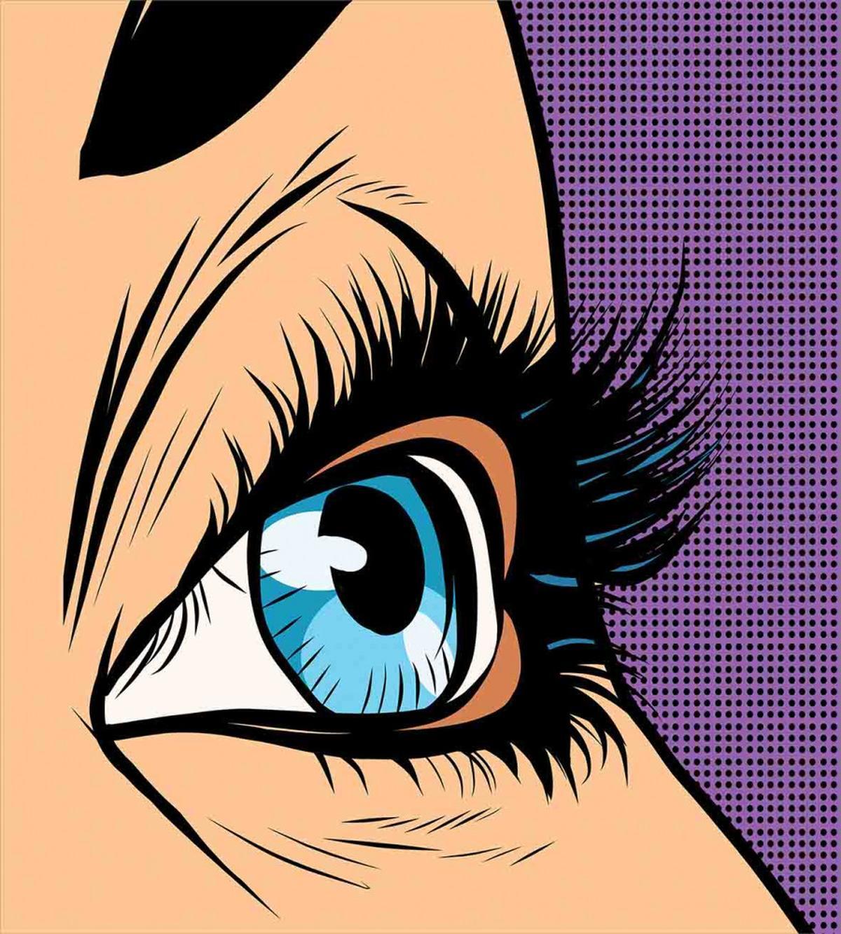 Pop Art Retro Style Cartoon — Pattern