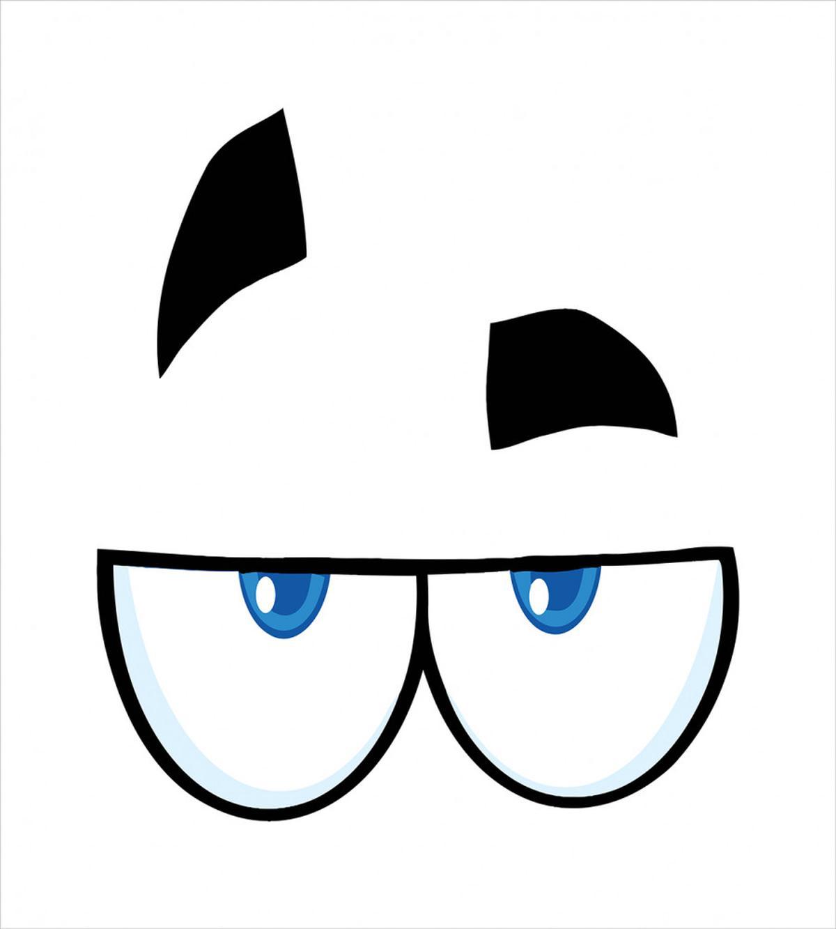 Annoyed Cartoon Mascot — Pattern