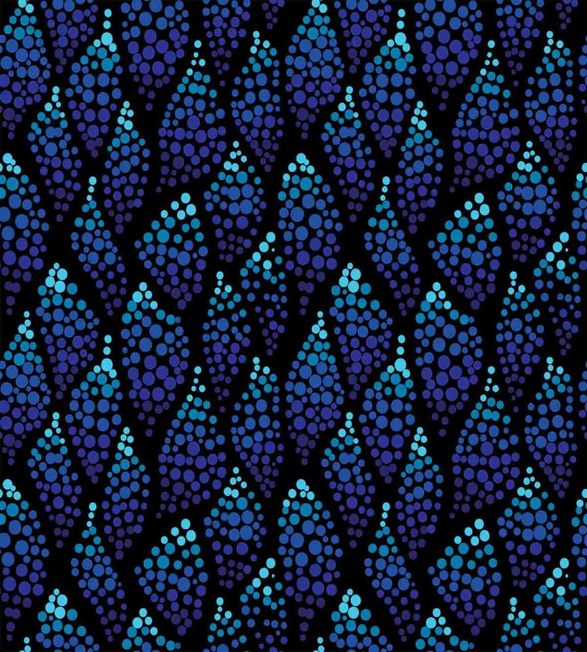 Dotted Waves Illustration — Pattern