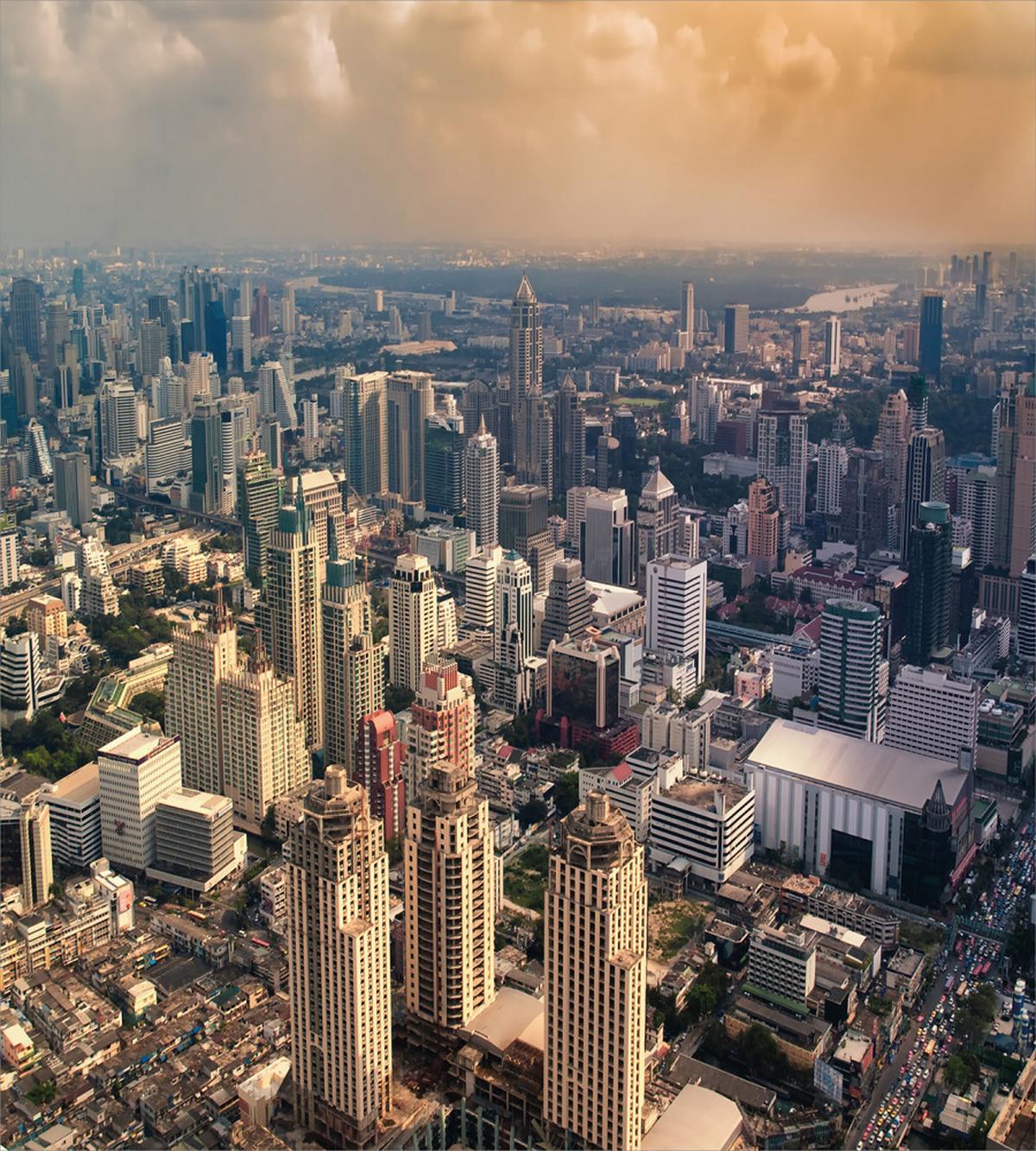 Aeriel View of Bangkok — Pattern
