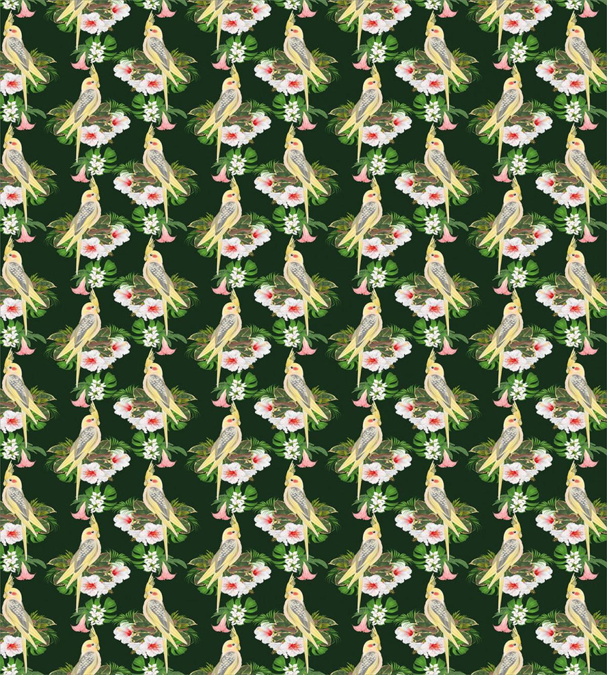 Parrot and Exotic Flora — Pattern