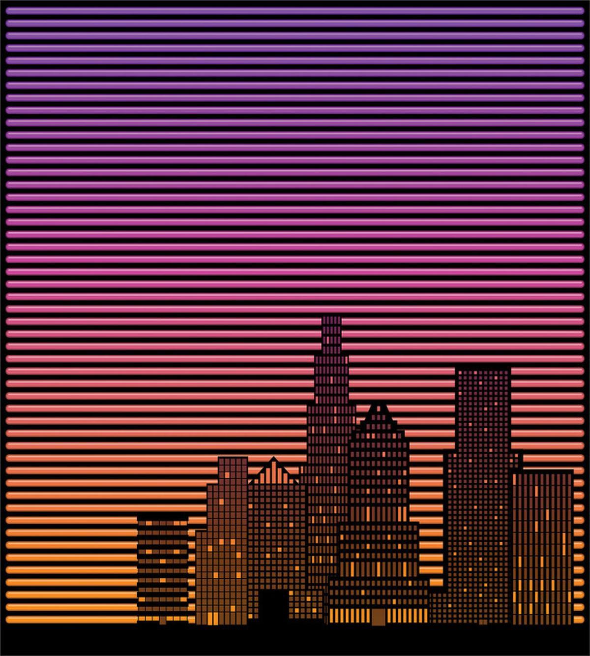 80's Skyline — Pattern